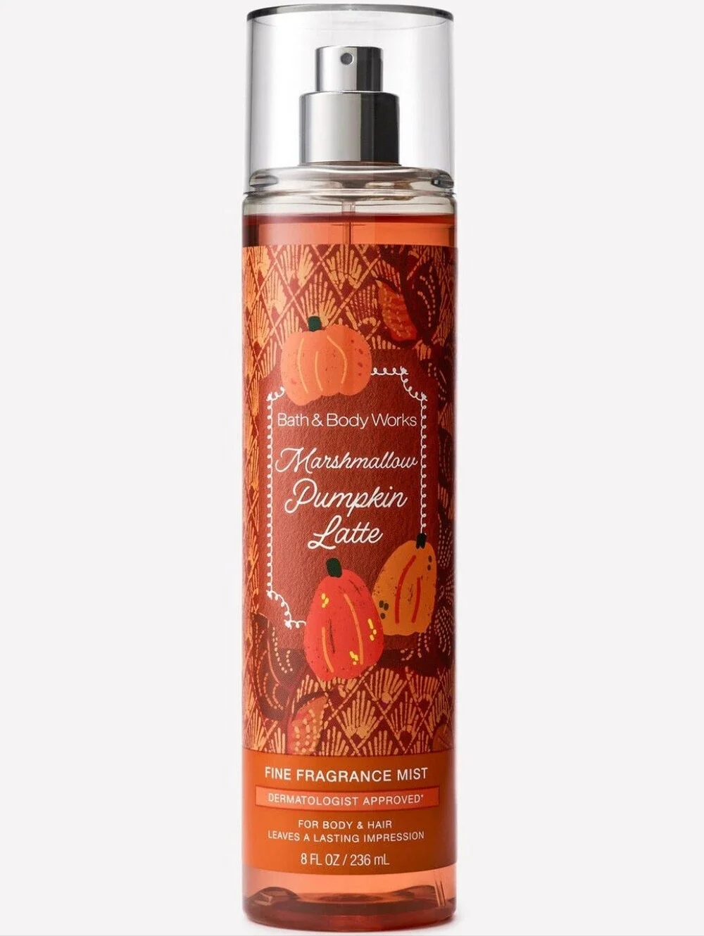 Bath & Body Works Marshmallow Pumpkin Latte Fine Fragrance Mist 8oz NEW